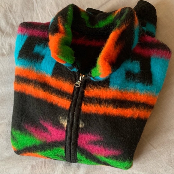 Vintage: Handmade Southwestern Blanket Shacket (Rare) - Picture 4 of 5